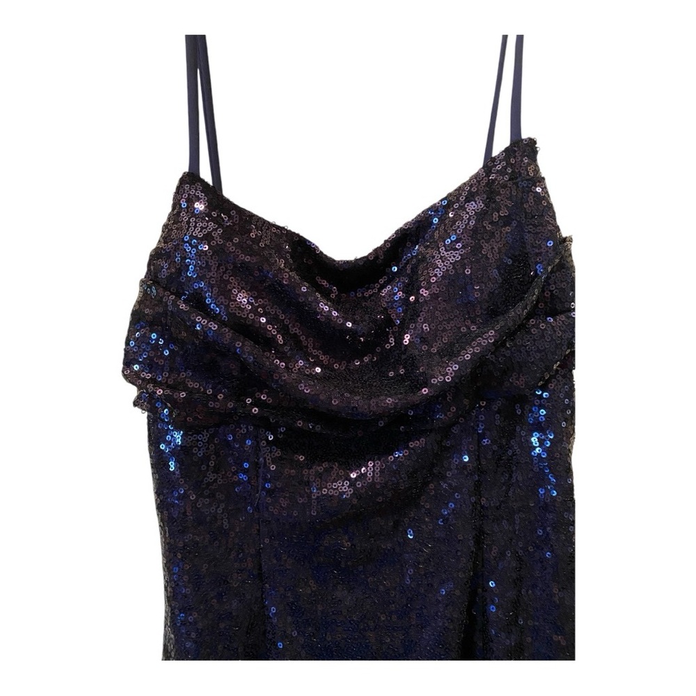 Sequined spaghetti strap asymmetrical special occasion dress 🔥🔥🔥 - Picture 5 of 9